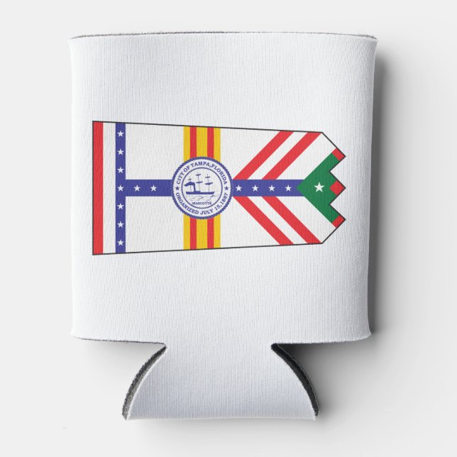 Rafraîchisseur Pour Canette Drapeau Tampa Florida (Devant)