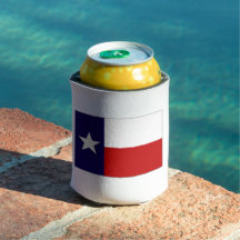 Drapeau Texas Can Cooler