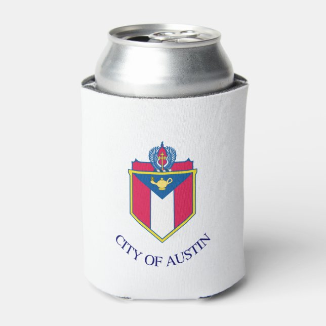 Rafraîchisseur Pour Canette Drapeau urbain d'Austin (Texas) (Can devant)