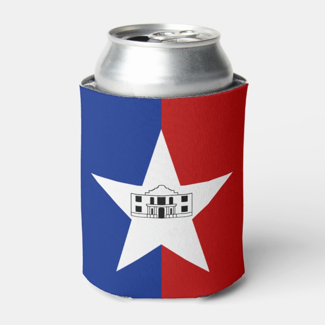 Rafraîchisseur Pour Canette Drapeau urbain de San Antonio (Texas) (Can devant)