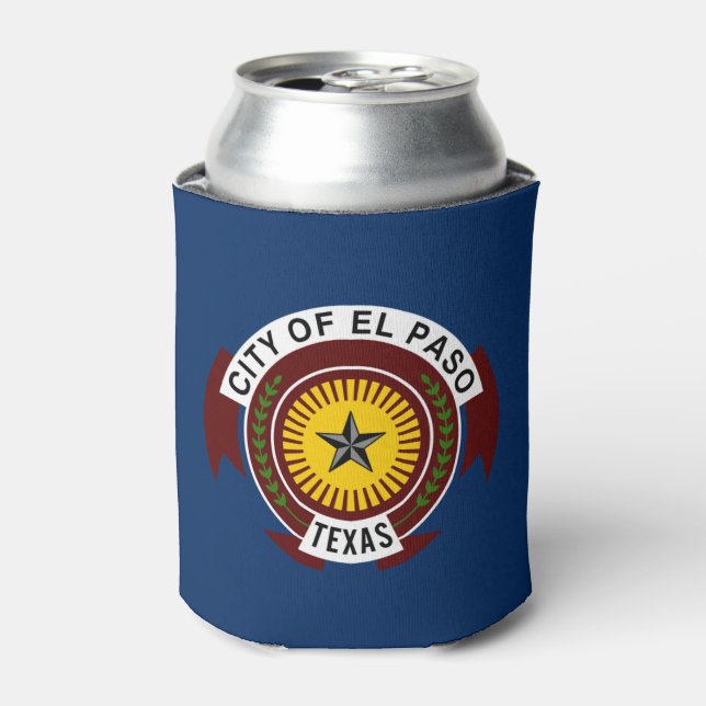 Rafraîchisseur Pour Canette Drapeau urbain d'El Paso (Texas) (Can devant)
