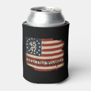 Rafraîchisseur Pour Canette Drapeau vintage en détresse We The People Trump 45
