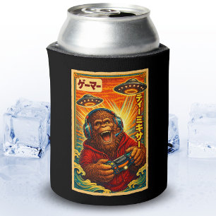 Rafraîchisseur Pour Canette Drôle de Bigfoot Rétro Vintage Japonais pour Joueu