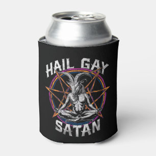 Rafraîchisseur Pour Canette Drôle de grêle gay Satan LGBT Goth Gay Pride Bapho