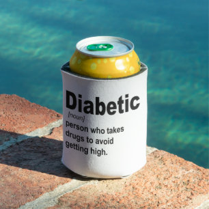 Rafraîchisseur Pour Canette Drôle Diabétique type 1 Définition Sensibilisation