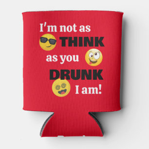 Rafraîchisseur Pour Canette Drôle Emoji ivre