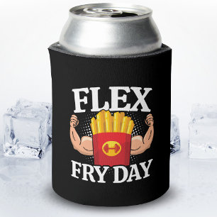 Rafraîchisseur Pour Canette Drôle Flex Vendredi Gym Fitness Citation Fries Fra