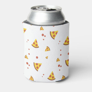 Rafraîchisseur Pour Canette Drôle motif minimaliste de pizza pepperoni rétro
