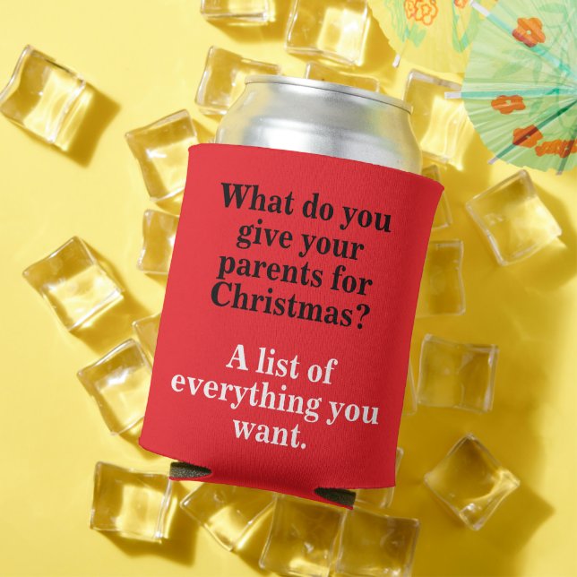 Rafraîchisseur Pour Canette Drôle Noël Papa Joke Design (Été in situ)