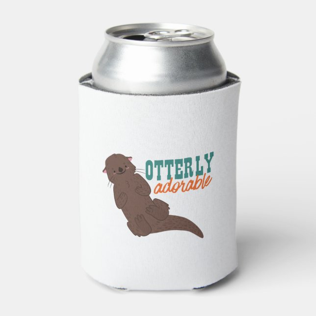 Rafraîchisseur Pour Canette Drôle Otter Cartoon Animal Otterly Adorable (Can devant)