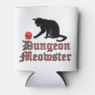 Rafraîchisseur Pour Canette Dungeon Meowster Funny RPG Cat with Dice