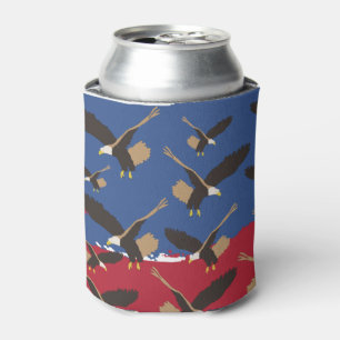 Rafraîchisseur Pour Canette Eagle Bird USA Patriotic American Flag