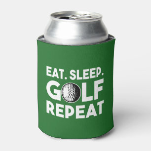 Rafraîchisseur Pour Canette Eat Sleep Golf Repeat Funny beer