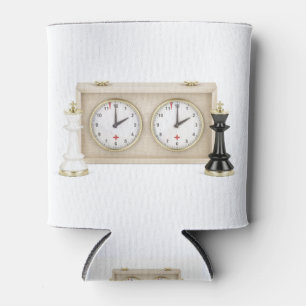 Rafraîchisseur Pour Canette Échecs, rois et horloge des échecs