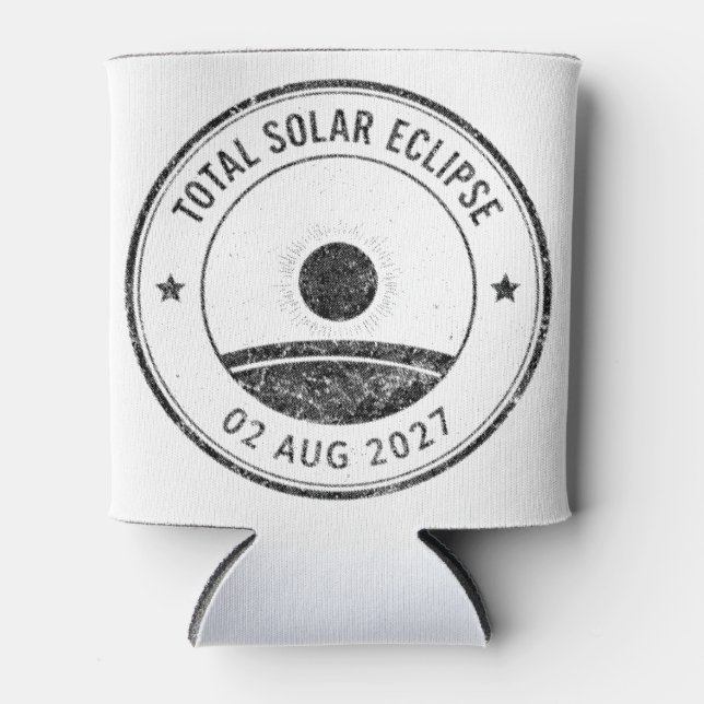 Rafraîchisseur Pour Canette Éclipse solaire du 2 août 2027 (Devant)