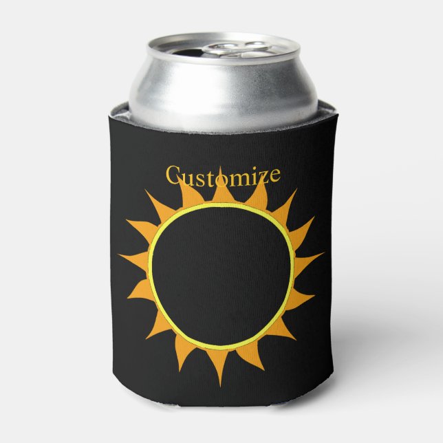 Rafraîchisseur Pour Canette Éclipse solaire totale Thunder_Cove (Can devant)
