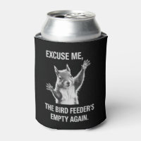 Écureuil Excusez-moi, la mangeoire à oiseaux est v