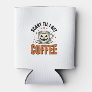 Rafraîchisseur Pour Canette Effrayant jusqu'au café Vintage Halloween Café T-s