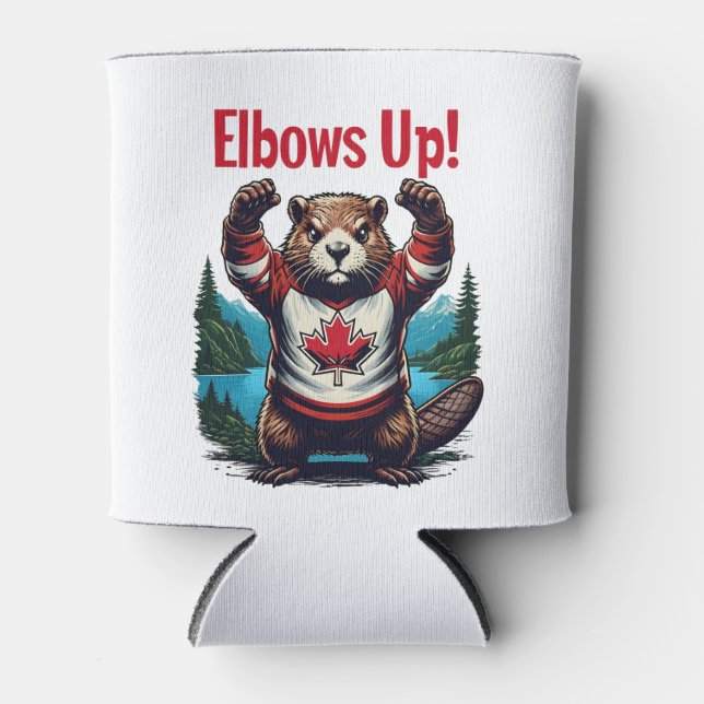 Rafraîchisseur Pour Canette Elbows Up Canada (Devant)