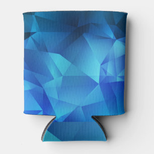 Rafraîchisseur Pour Canette Elégance bleue : Triangle Vintage demi-ton