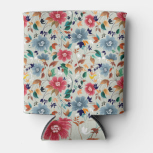 Rafraîchisseur Pour Canette Élégance fleurit : Floral Vintage Arrière - plan