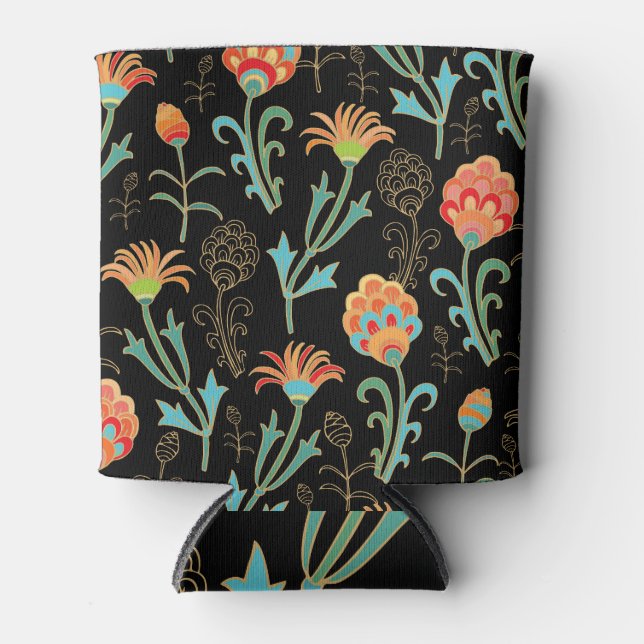 Rafraîchisseur Pour Canette Élégance florale orientale transparente (Devant)