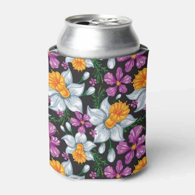 Rafraîchisseur Pour Canette Elegance pattern with narcissus flowers 2 (Can devant)