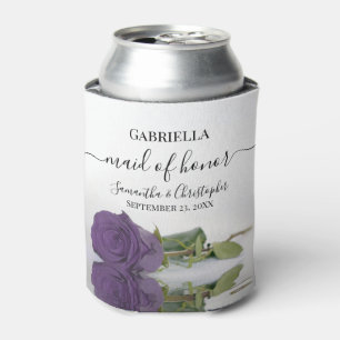 Rafraîchisseur Pour Canette Élégant Améthyste Rose pourpre Maid of Honor Maria