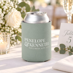 Rafraîchisseur Pour Canette Élégant Classique Simple Mariage personnalisé Dust