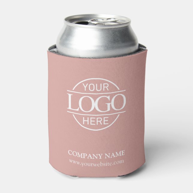 Rafraîchisseur Pour Canette Elegant Dusty Rose Corporate Company Business Logo (Can devant)