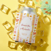 Élégant Favori de Mariage Automnal Monogramme Rust