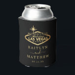 Rafraîchisseur Pour Canette Elégant Las Vegas Destination Mariage Faveur<br><div class="desc">Ce thème ludique et moderne Las Vegas peut refroidir peuvent être personnalisés pour votre occasion spéciale et rendrait la fête parfaite faveur ou gardienne pour tout mariage, douche nuptiale, fête de fiançailles, fête d'anniversaire et beaucoup plus d'occasions spéciales. Le design est doté d'un effet de feuille d'or signe Las Vegas...</div>