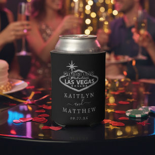 Rafraîchisseur Pour Canette Elégant Las Vegas Destination Mariage Faveur