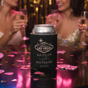 Rafraîchisseur Pour Canette Elégant Las Vegas Destination Mariage Faveur