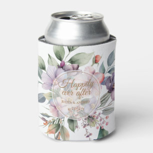 Rafraîchisseur Pour Canette Elégant mariage floral aquarelle