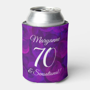 Rafraîchisseur Pour Canette Elegant Purple 70 et fête d'anniversaire sensatio