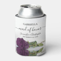 Élégante Plum violet Rose Maid of Honor Mariage