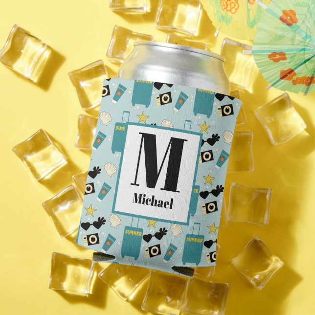 Rafraîchisseur Pour Canette Éléments mignons de vacances d'été (Été in situ)