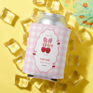 Rafraîchisseur Pour Canette Elle est la cerise sur le dessus Rose Bow Shower d