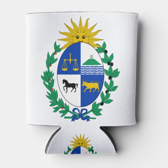 Rafraîchisseur Pour Canette emblème uruguay (Devant)