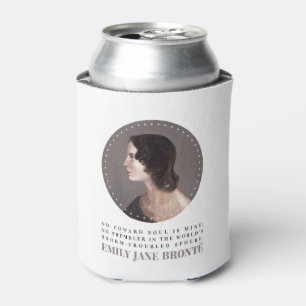 Rafraîchisseur Pour Canette Emily Bronte Portrait et Citation - Pas d'Âme Cow