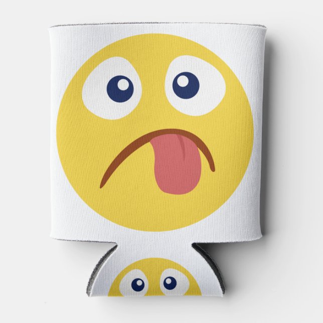 Rafraîchisseur Pour Canette Emojia langue coincée (Devant)