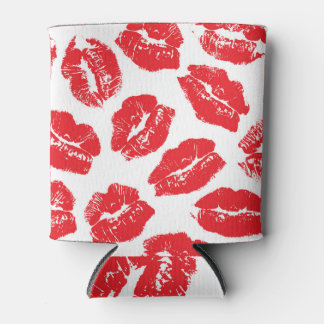 Rafraîchisseur Pour Canette Empreinte Kiss Lèvres rouges : Vintage sans fil