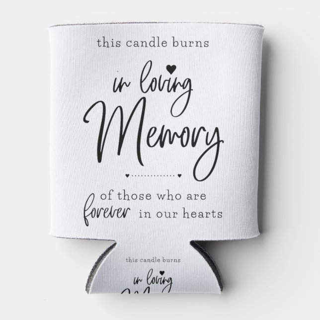 Rafraîchisseur Pour Canette En mémoire d'amour (Devant)