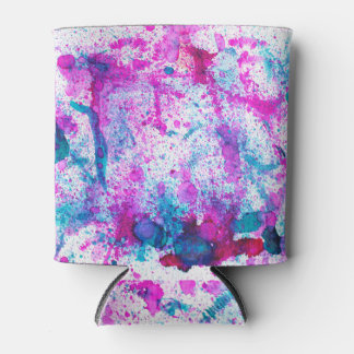 Rafraîchisseur Pour Canette encre d'alcool colorée, peinture abstraite.