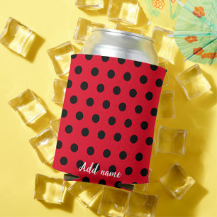 Rafraîchisseur Pour Canette Enfants mignons Red Ladybug Polka dot party Motif