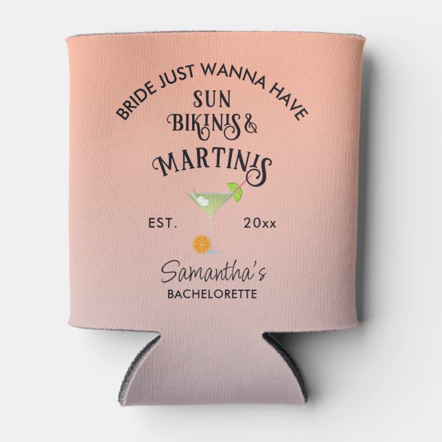 Rafraîchisseur Pour Canette Enterre de vie de jeune fille tropicale Piscine Bi (Devant)