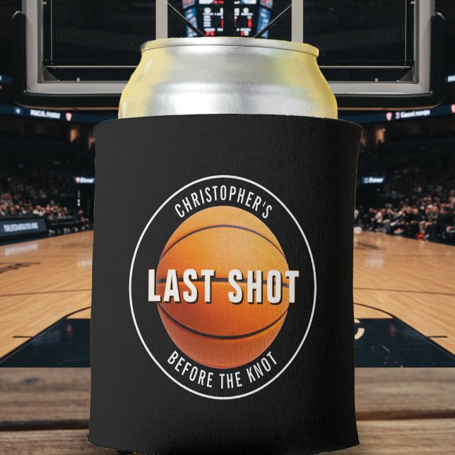 Rafraîchisseur Pour Canette Enterrement de vie de garçon de basket dernier tir (Créateur téléchargé)