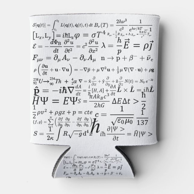 Rafraîchisseur Pour Canette Équations et formules de physique (Devant)
