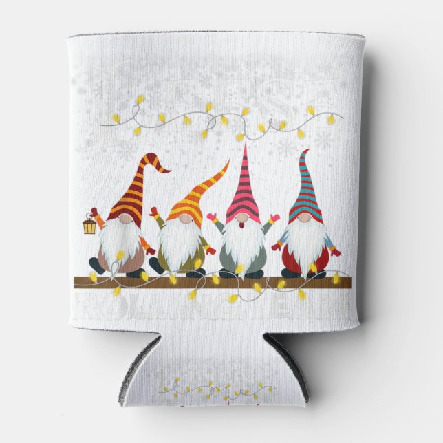 Rafraîchisseur Pour Canette Équipe à gauche gnome xmas joyeux noël (Devant)